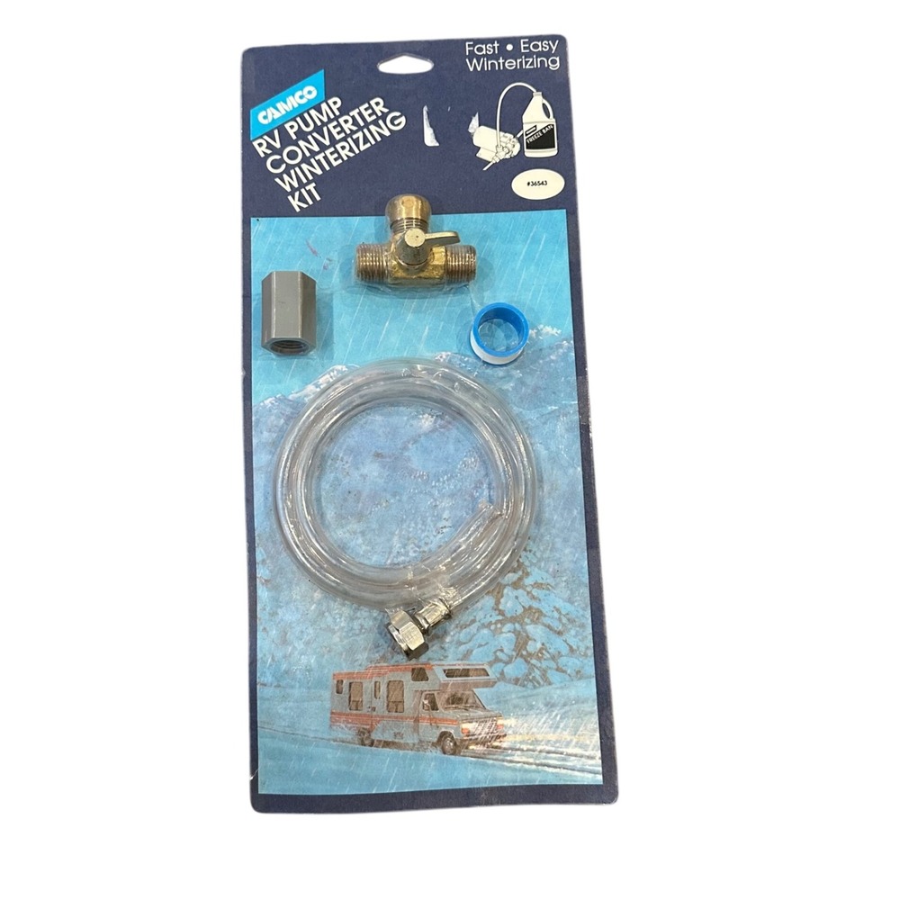 Camco RV Pump Converter Winterizing Kit 36543 Permanent Installation Kit‎